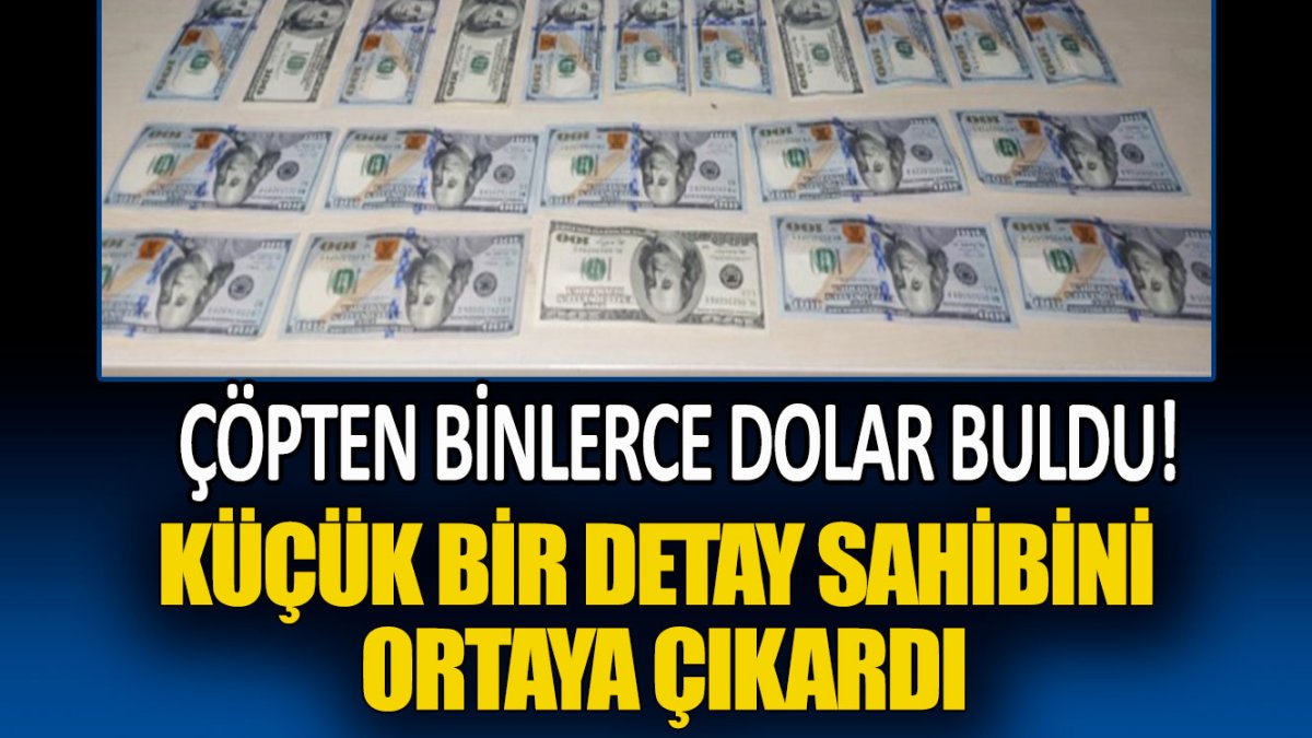 Çöpten binlerce dolar buldu! Küçük bir detay sahibini ortaya çıkardı