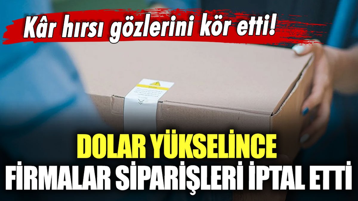 Dolar yükselince siparişler iptal oldu: Uyanık firmalar müşterileri böyle mağdur etti