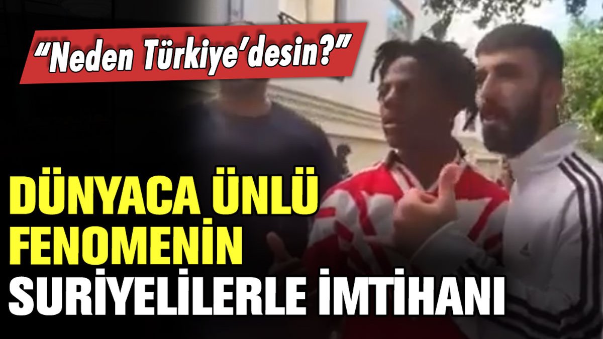 Dünyaca ünlü fenomen IShowspeed'in Suriyelilerle imtihanı: "O zaman neden Türkiye'desin"