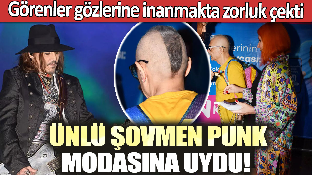 Ünlü şovmen punk modasına uydu!  Görenler gözlerine inanmakta zorluk çekti