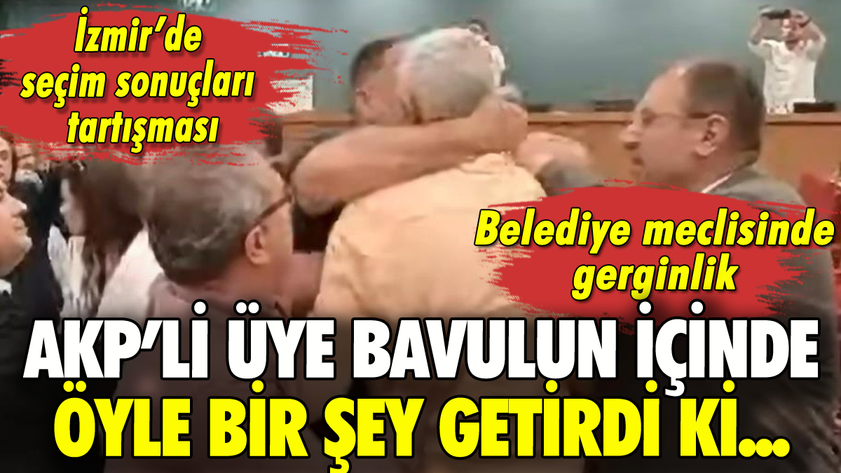 İzmir Büyükşehir Belediyesi Meclisi'nde bavul gerginliği!