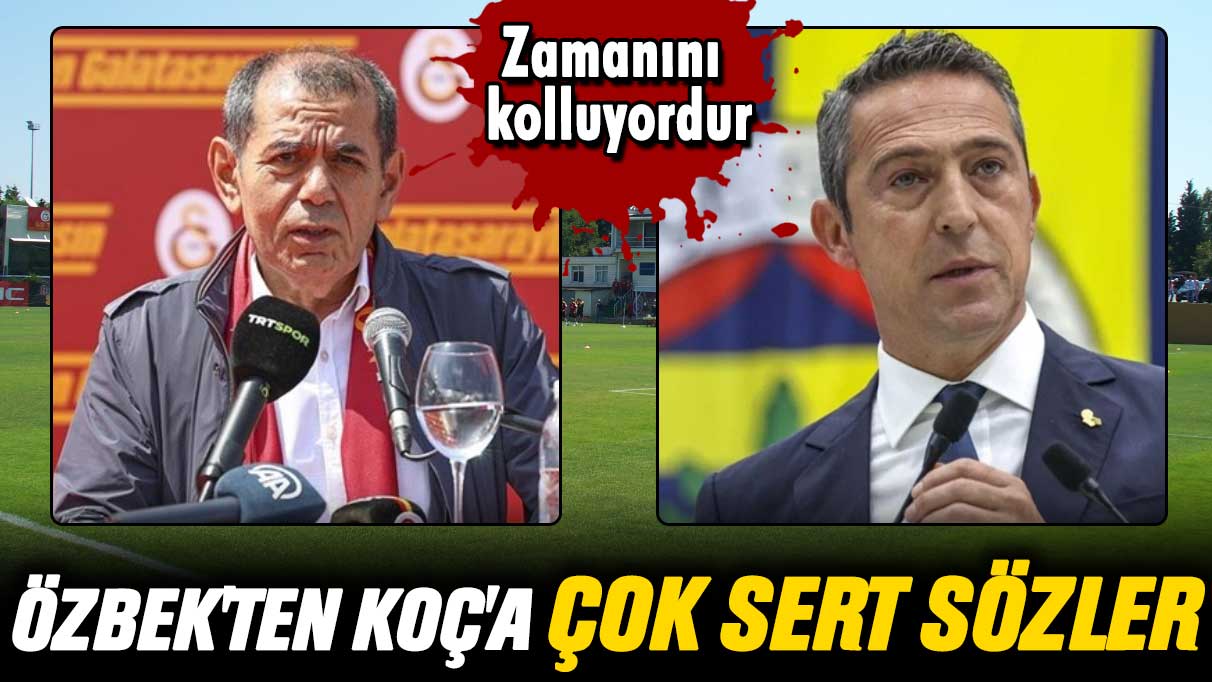 Dursun Özbek'ten Ali Koç'a çok sert sözler: Zamanını kolluyordur