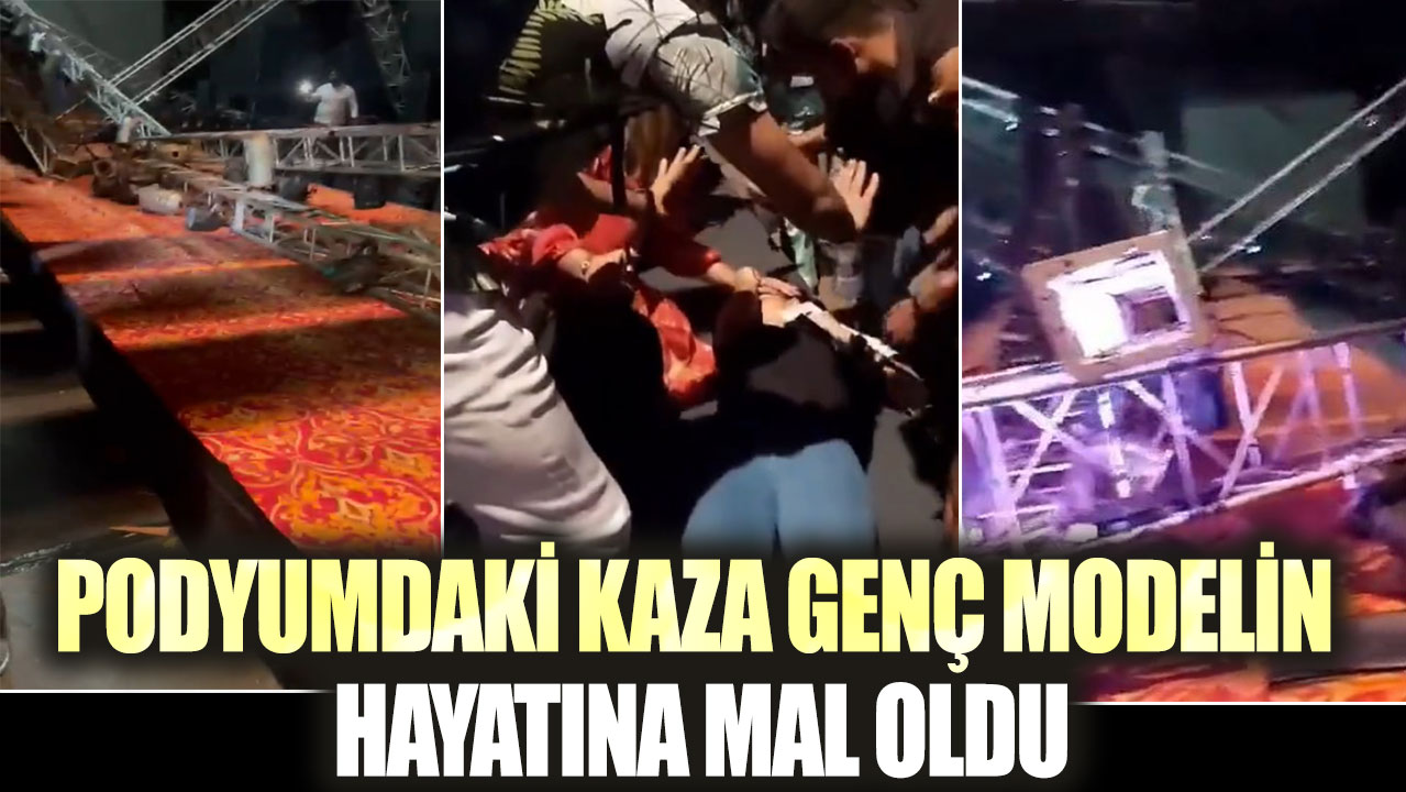 Podyumdaki kaza genç modelin hayatına mal oldu