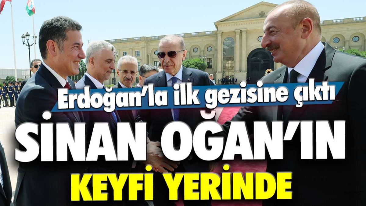 Erdoğan'la ilk gezisine çıktı! Sinan Oğan'ın keyfi yerinde