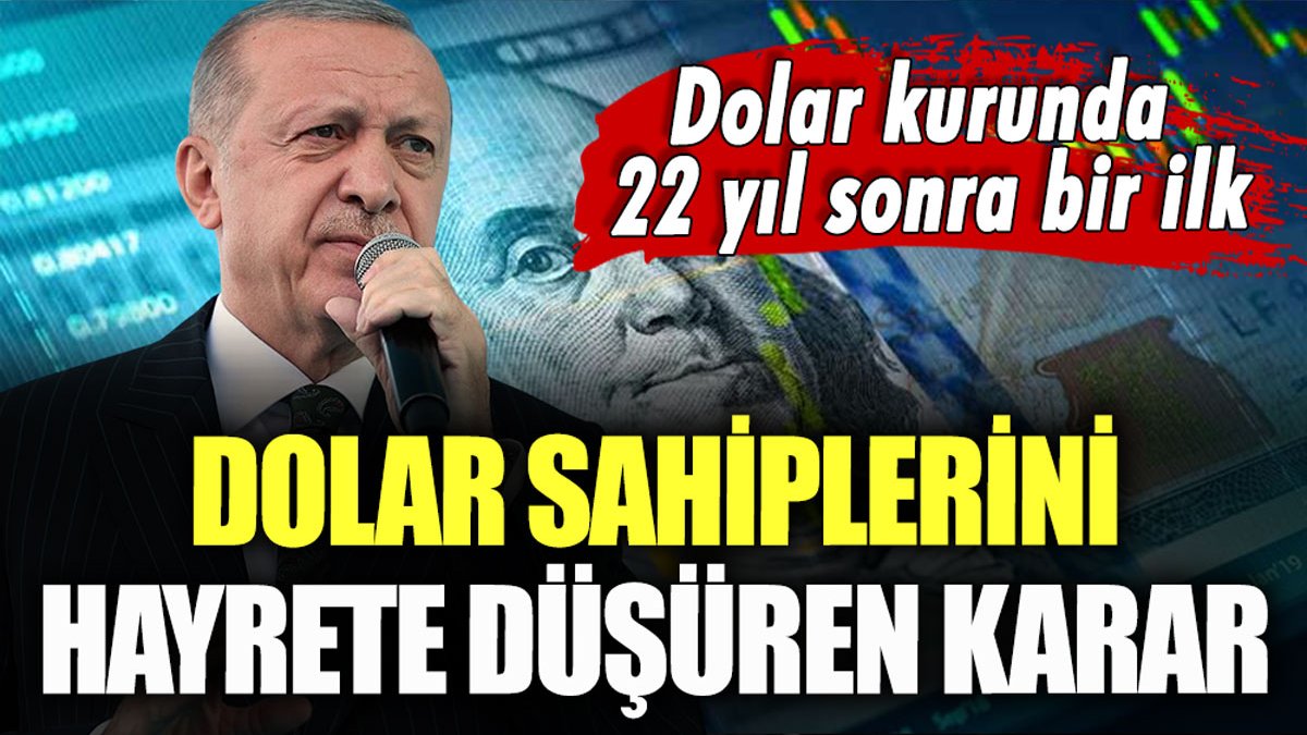 Dolar sahipleri hayrete düştü: Dolar kurunda 22 yıl sonra bir ilk