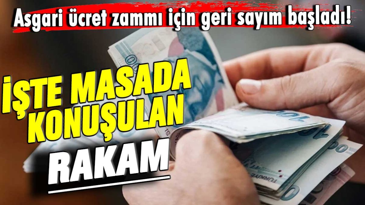 Asgari ücret zammı için geri sayım başladı! İşte masada konuşulan rakam