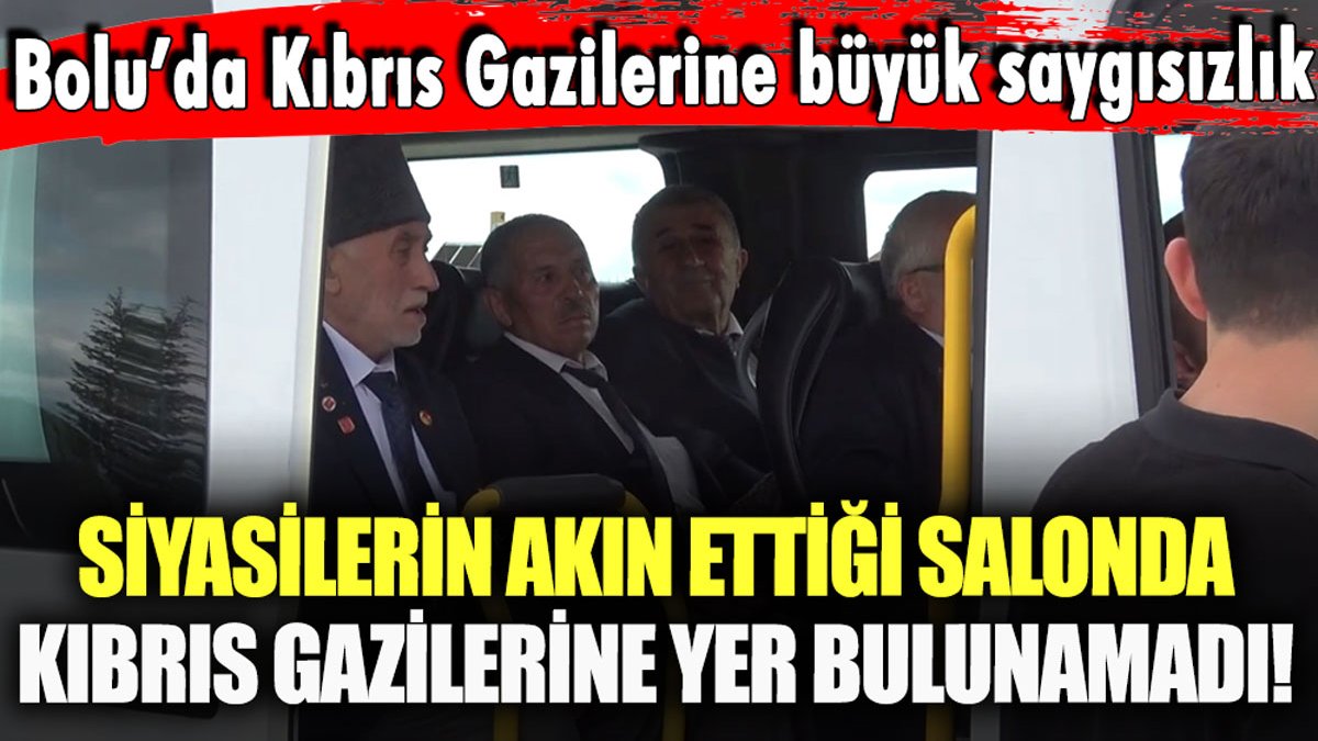 Kıbrıs gazilerine büyük saygısızlık! "Yer yok" denilerek içeri alınmadılar