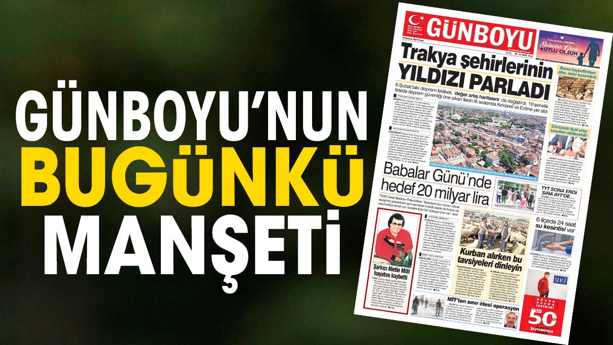 18 Haziran 2023 Gazetesi