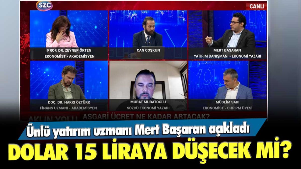 Ünlü yatırım uzmanı Mert Başaran açıkladı: Dolar 15 liraya mı düşecek