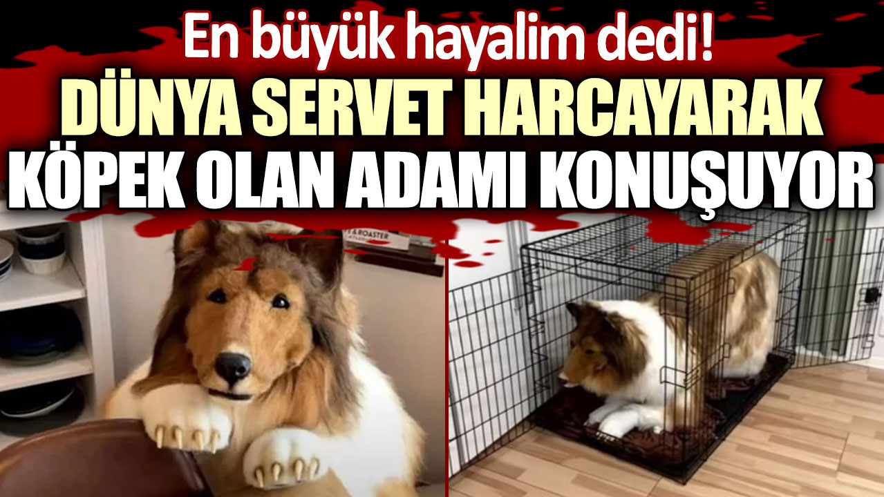 En büyük hayalim dedi! Dünya servet harcayarak köpek olan adamı konuşuyor