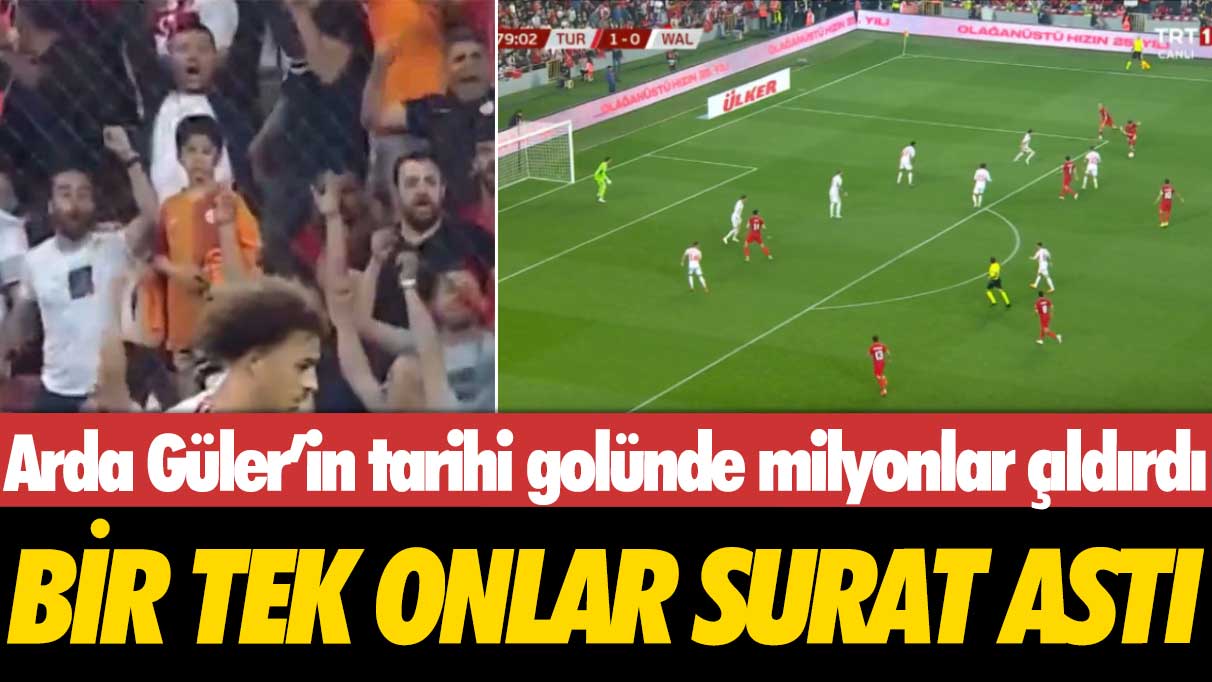 Arda Güler’in tarihi golünde milyonlar çılgınlar gibi sevindi, onlar tepkisiz kaldı