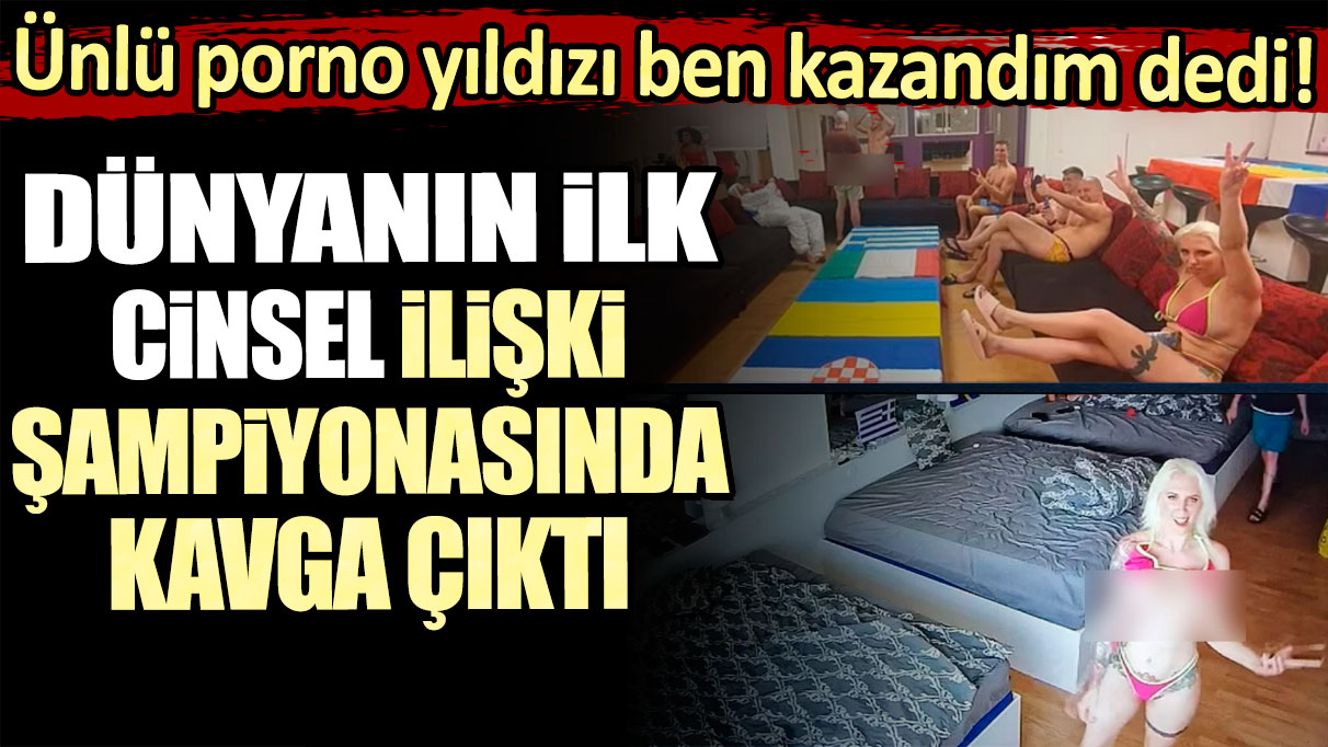 Ünlü porno yıldızı ben kazandım dedi! Dünyanın ilk cinsel ilişki şampiyonasında kavga çıktı