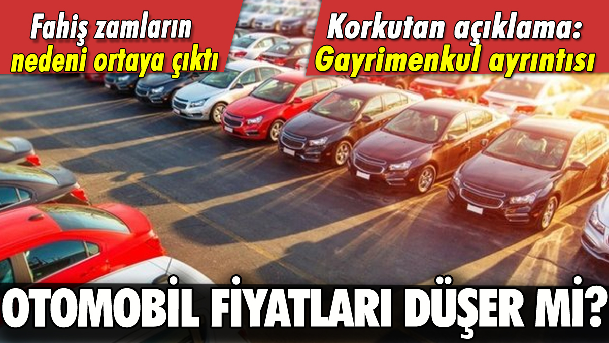 Otomobil fiyatları düşecek mi? Korkutan açıklama geldi!