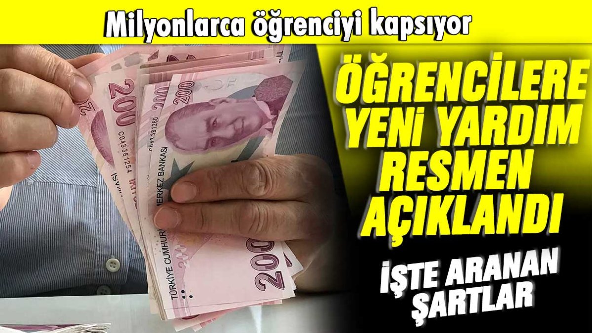 Bakanlık açıkladı: İşte öğrencilere verilecek yeni destek