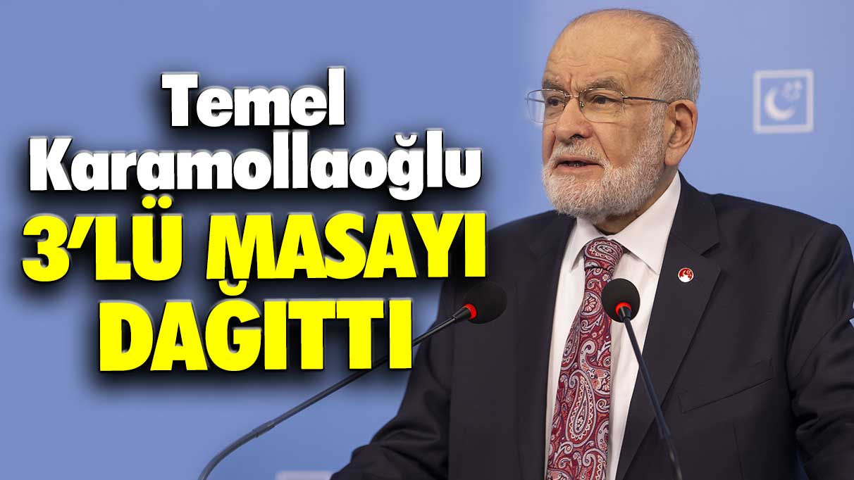 Milli Görüş'ün Aksaçlısı Temel Karamollaoğlu 3'lü masayı dağıttı