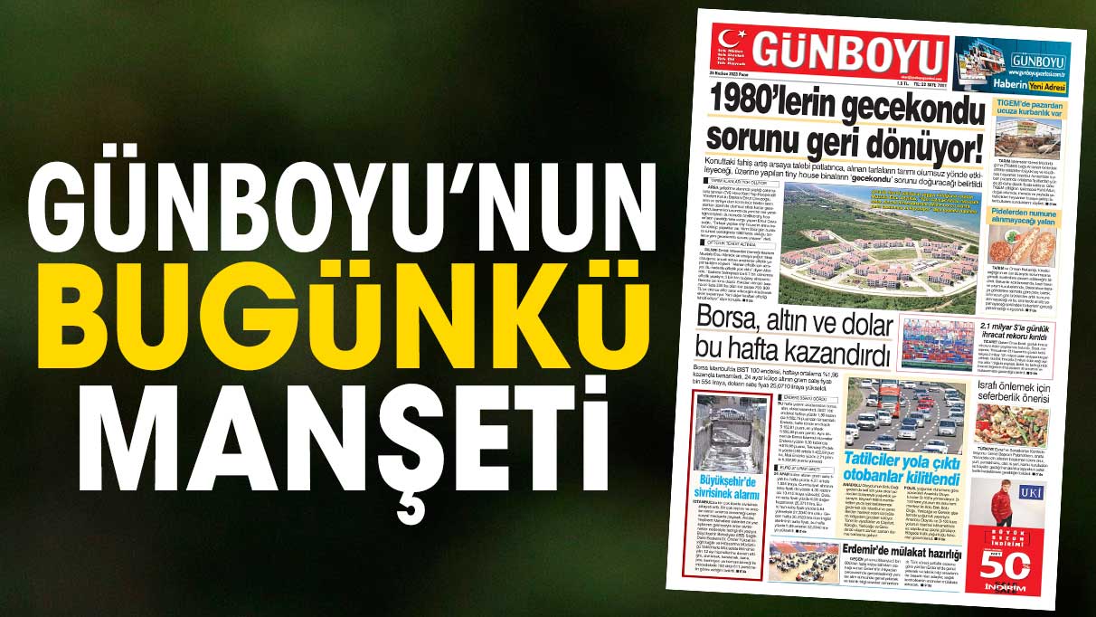 25 Haziran 2023 Gazetesi