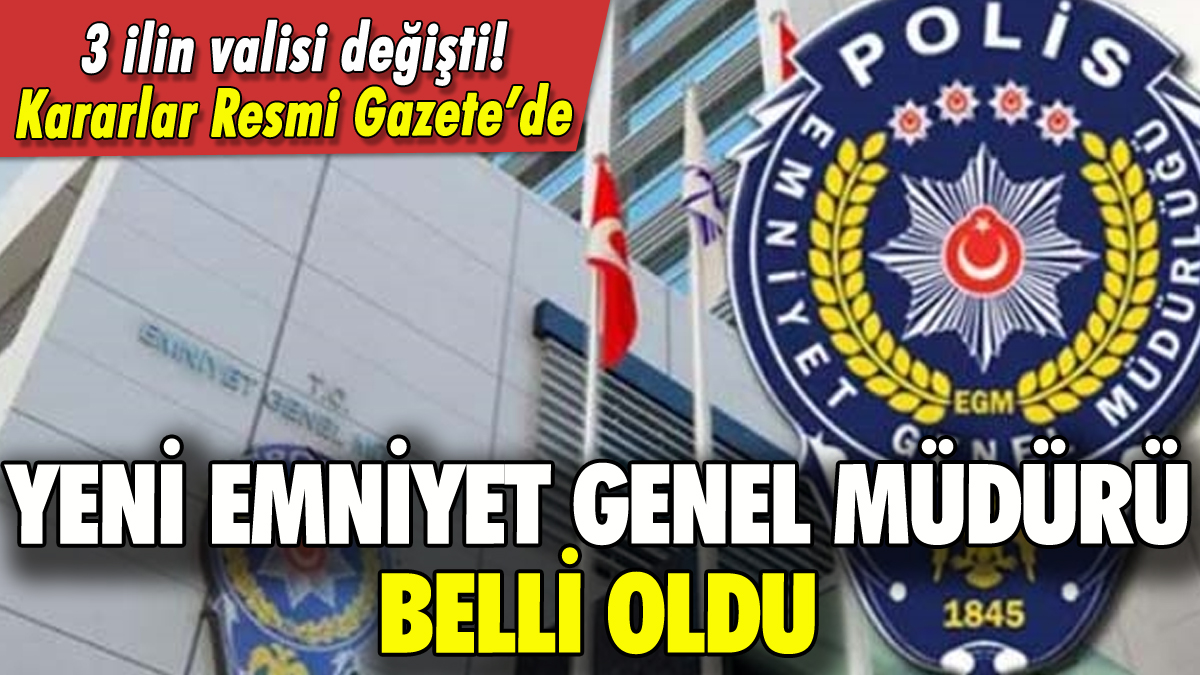 Erol Ayyıldız Emniyet Genel Müdürü oldu