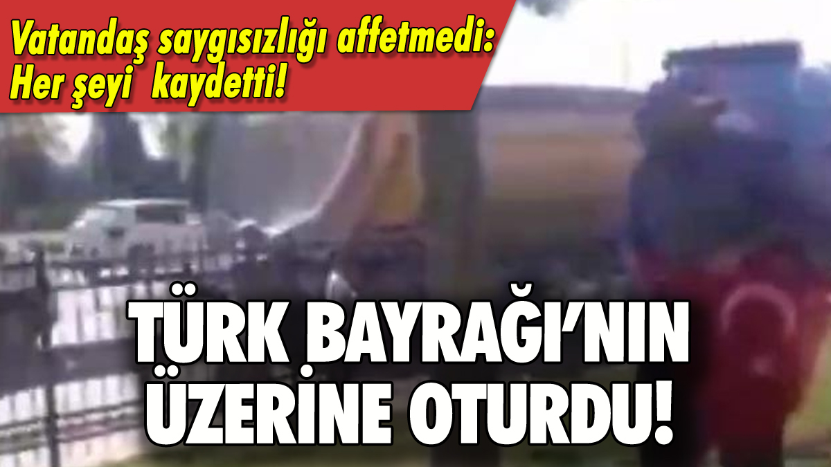 Sultangazi'de Türk Bayrağı'na saygısızlık: Vatandaş affetmedi!