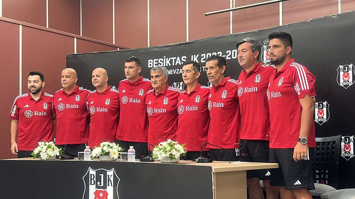 Beşiktaş'ta Şenol Güneş ve yardımcısı Burak Yılmaz'dan ilk basın toplantısı