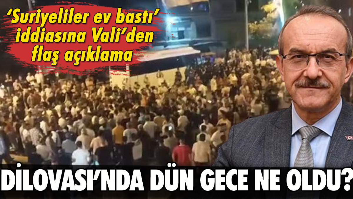 Dilovası'nda dün gece ne oldu? Kocaeli Valisi'nden flaş açıklama