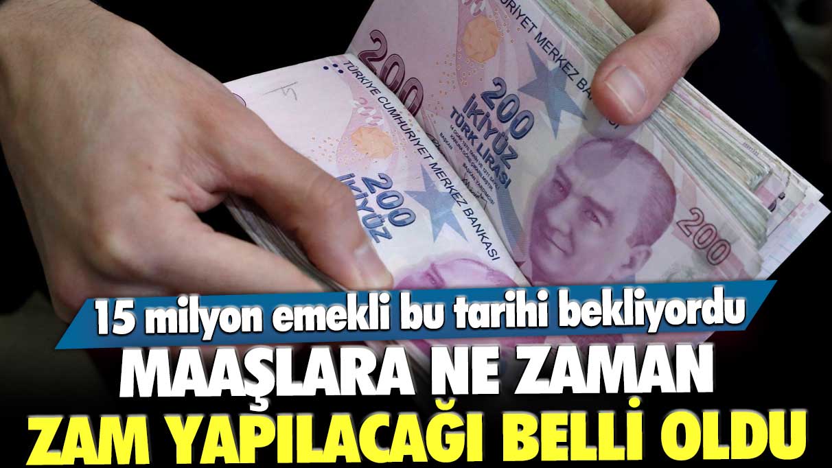 15 milyon emekli bu tarihi bekliyordu! Maaşlara ne zaman zam yapılacağı belli oldu