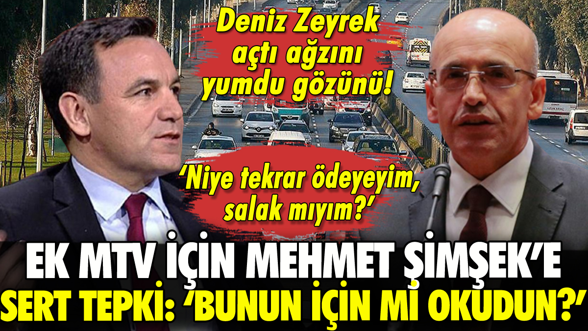 Mehmet Şimşek'e ek MTV tepkisi: 'Ekonomiyi bunun için mi okudun?'