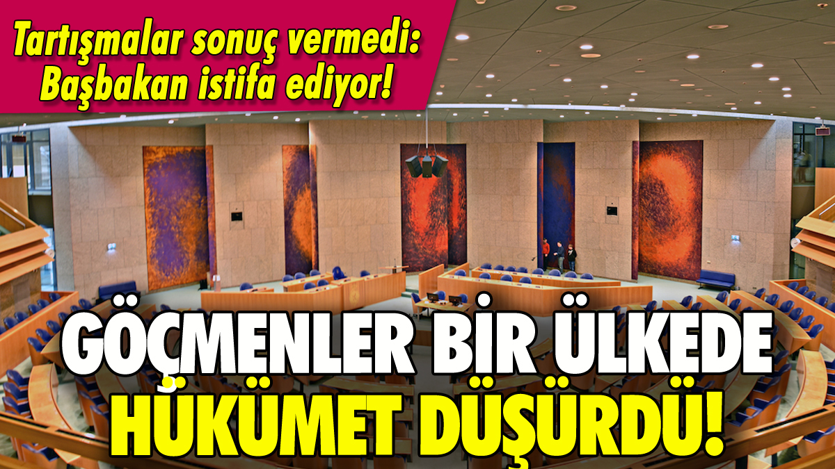 Göçmenler bir ülkede hükümet düşürdü!