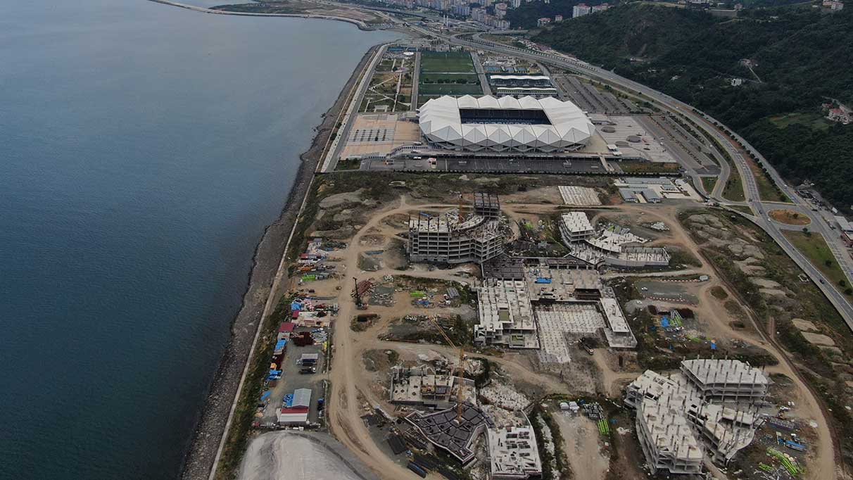 Trabzon Şehir Hastanesi inşaatı hızla yükseliyor