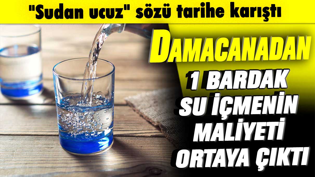 "Sudan ucuz" sözü tarihe karıştı: Damacanadan 1 bardak su içmenin maliyeti ortaya çıktı