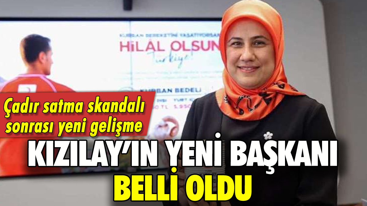 Kızılay'ın yeni başkanı belli oldu