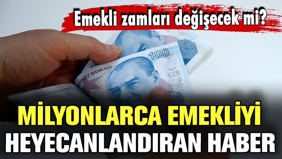 Milyonlarca emekliyi heyecanlandıran haber geldi: Emekli zam oranı değişecek mi?