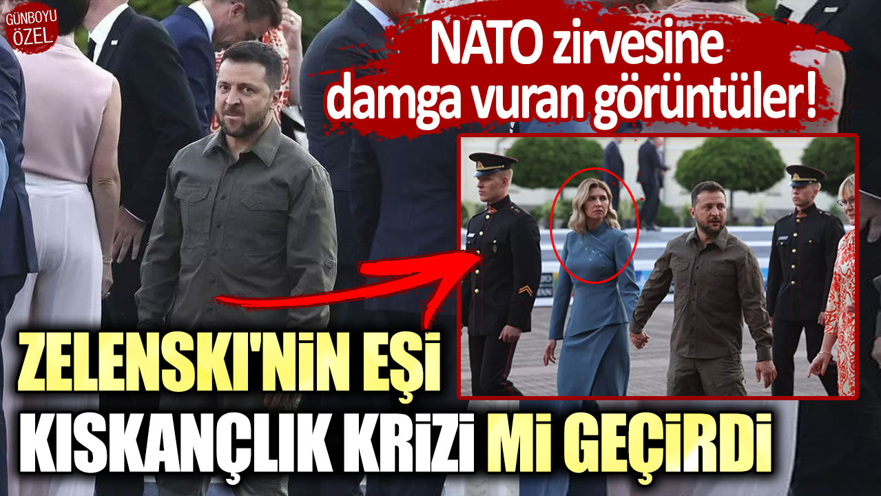 NATO zirvesine damga vuran görüntüler: Zelenski'nin eşi kıskançlık krizi mi geçirdi