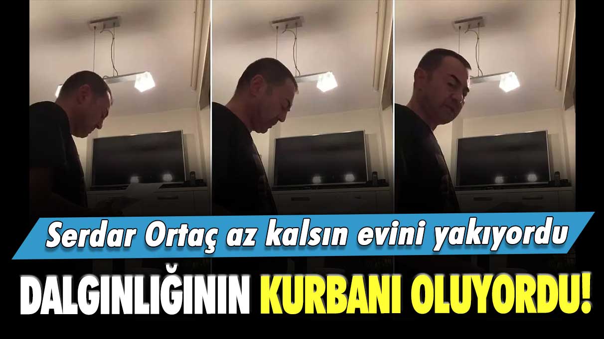 Dalgınlığının kurbanı oluyordu!  Serdar Ortaç az kalsın evini yakıyordu