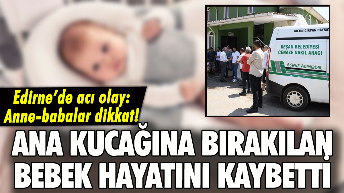 Ana kucağına bırakılan bebek can verdi