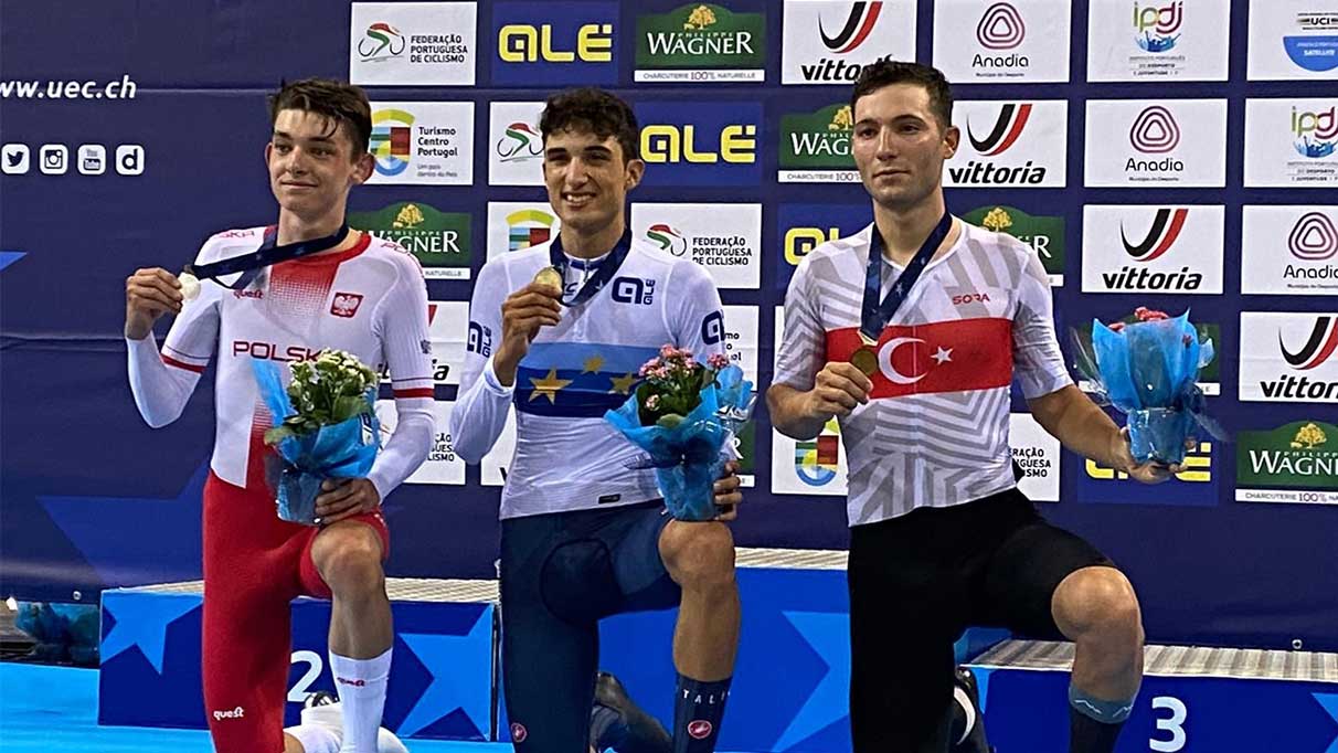Milli bisikletçi Ramazan Yılmaz, Avrupa Pişt Şampiyonası'nda üçüncü oldu
