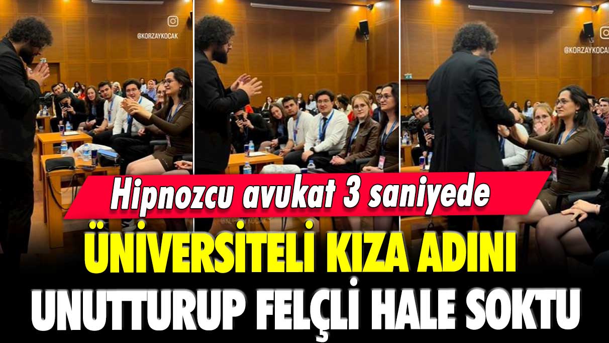 Hipnozcu avukat 3 saniyede üniversiteli kıza adını unutturup felçli hale soktu