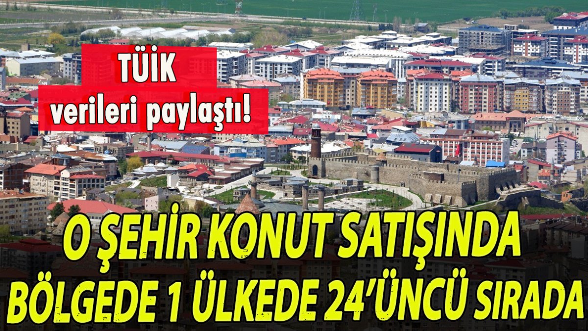 TÜİK verileri açıkladı! O şehir konut satışında bölgede 1 ülkede 24’üncü sırada!