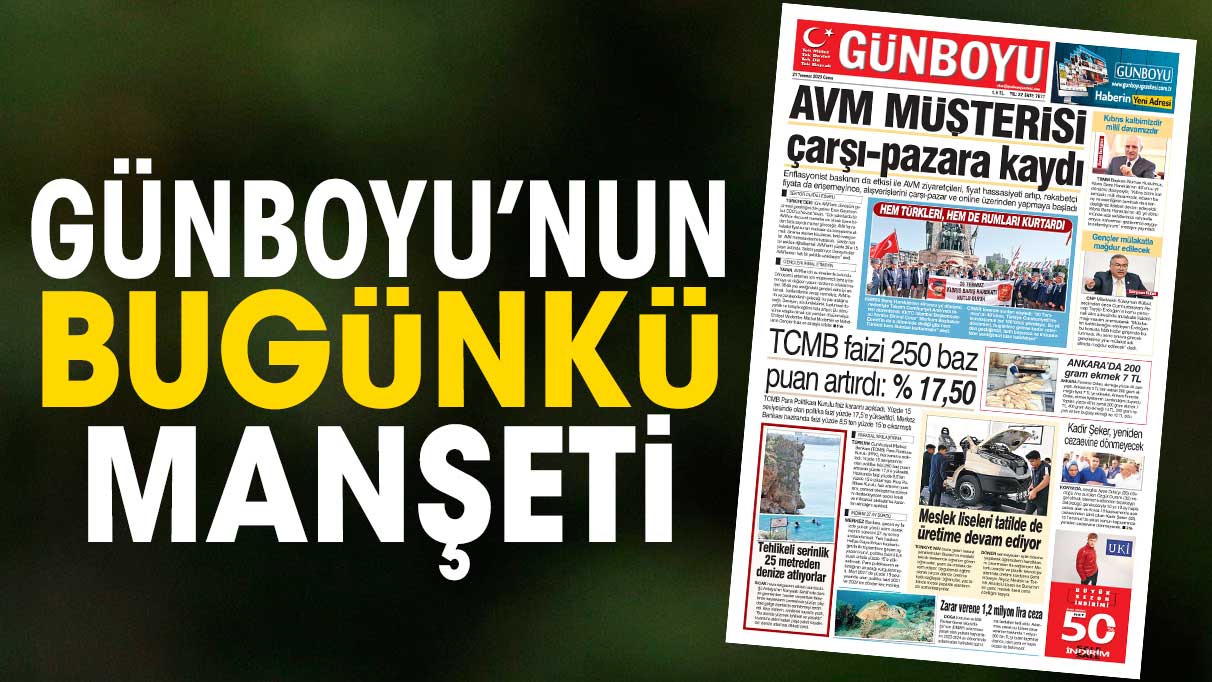 21 Temmuz 2023 Gazetesi