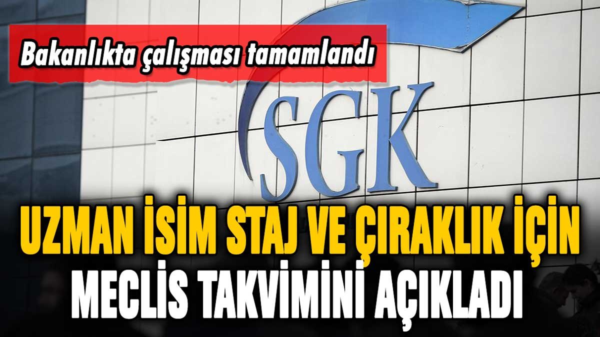 Uzman isim staj ve çıraklık mağdurları için takvim verdi: "Çalışması tamamlandı ancak..."