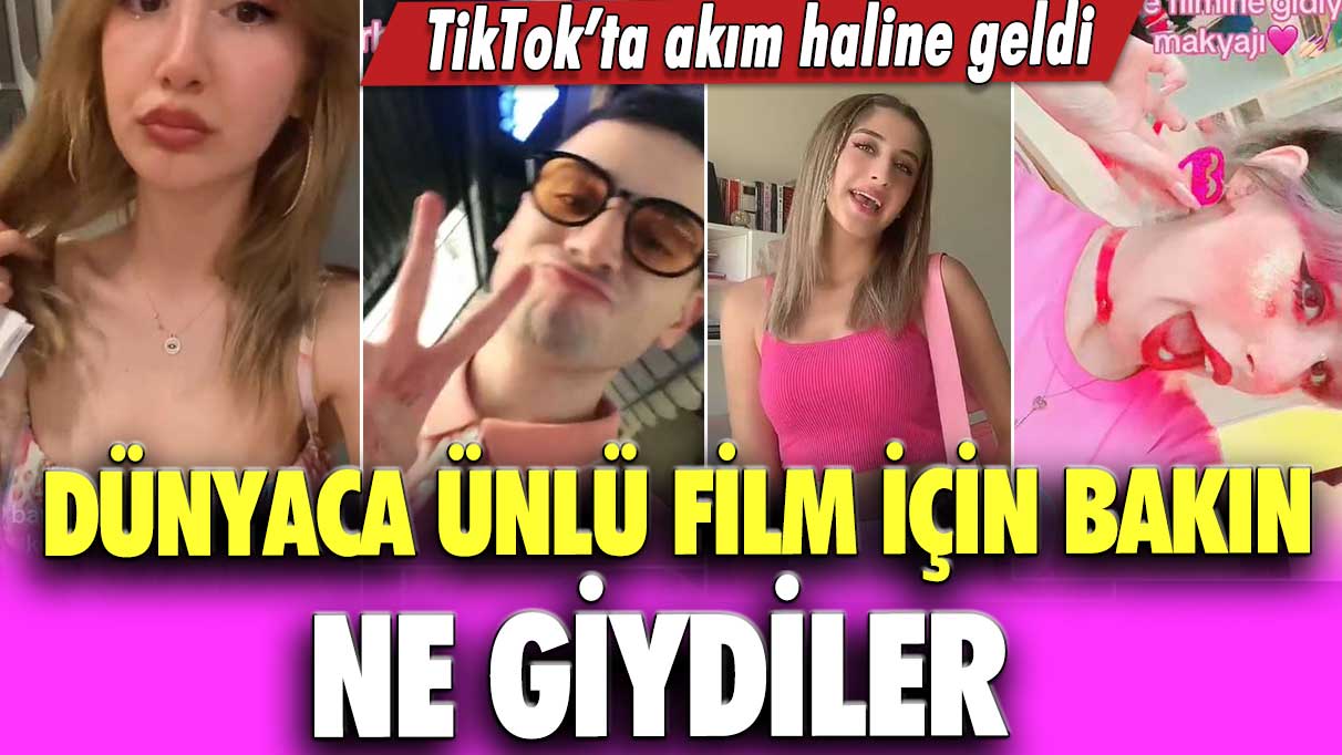 Dünyaca ünlü film için bakın ne giydiler!  TikTok’ta akım haline geldi