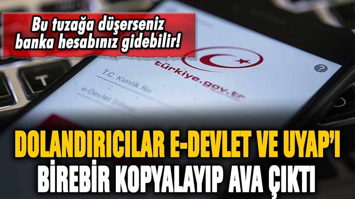 Dolandırıcılar e-Devlet ve UYAP'ı birebir kopyaladı: Hayrete düşüren yeni dolandırıcılık yöntemi