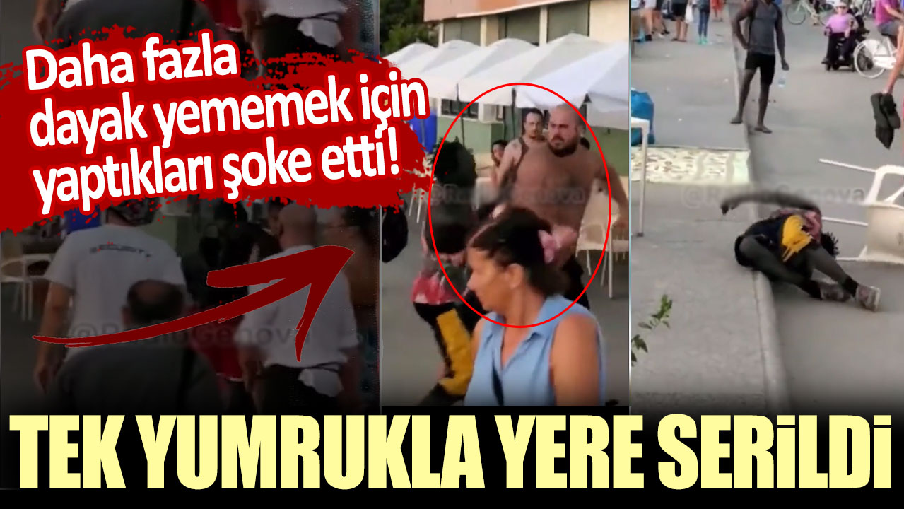 Tek yumrukla yere serildi: Daha fazla dayak yememek için yaptıkları şoke etti