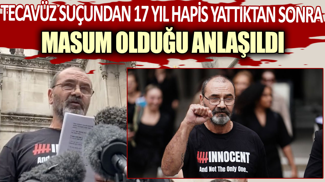 Tecavüz suçundan 17 yıl hapis yattıktan sonra masum olduğu anlaşıldı