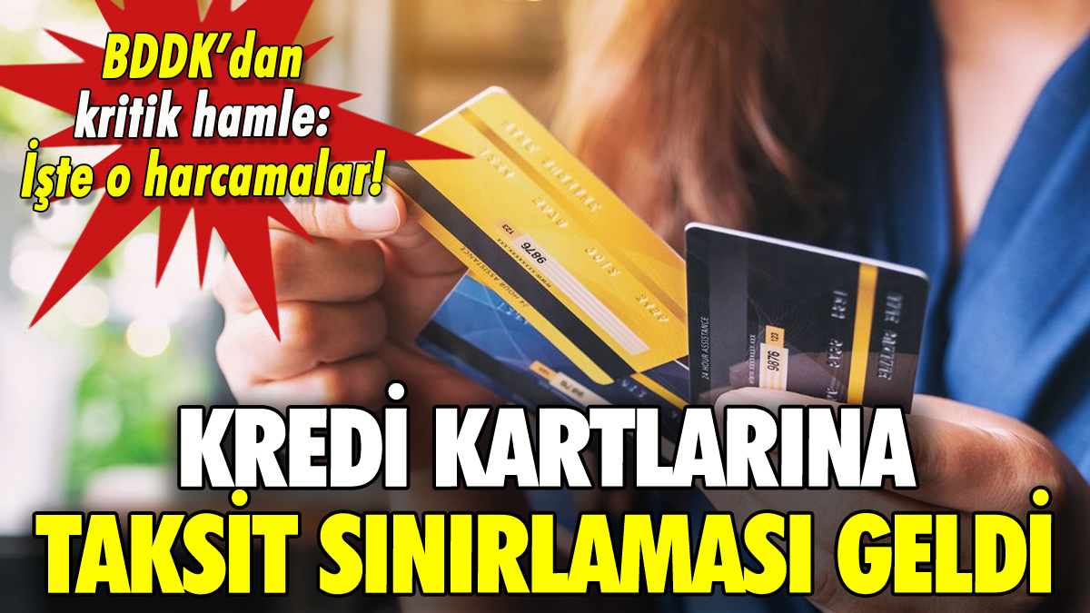 BDDK'dan kredi kartlarıyla ilgili taksit sınırlaması