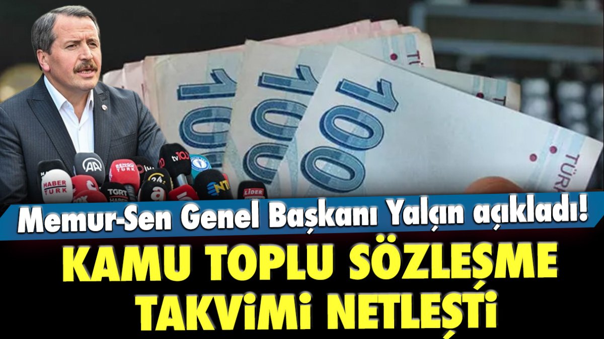 Kamu Toplu Sözleşmesi'nin takvimi netleşti