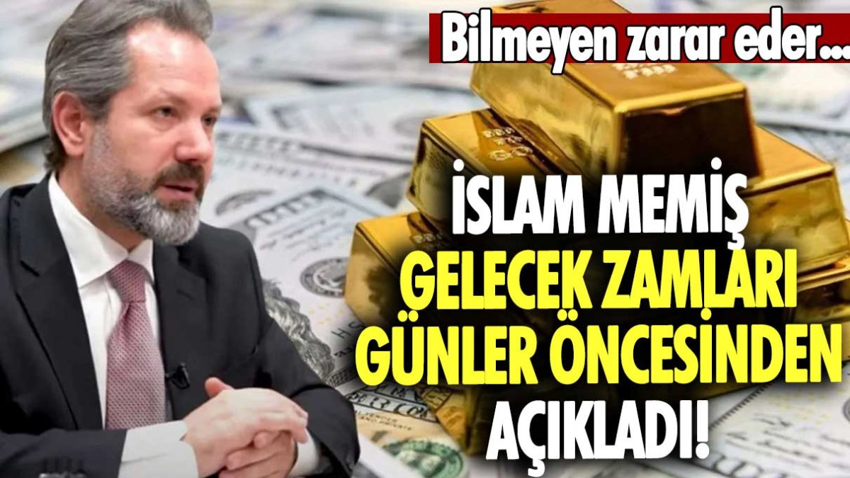 Bilmeyen zarar eder... İslam Memiş beklenen büyük zamları günler öncesinden açıkladı