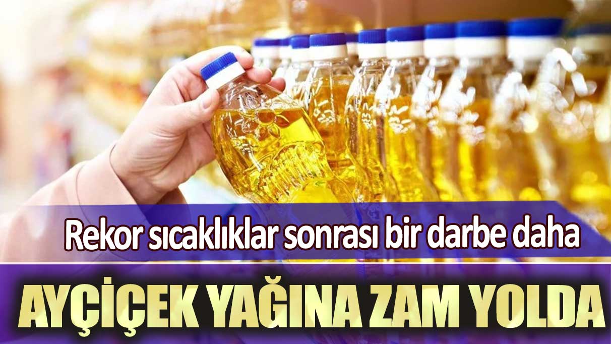 Rekor sıcaklıklar sonrası bir darbe daha: Ayçiçek yağına zam yolda!