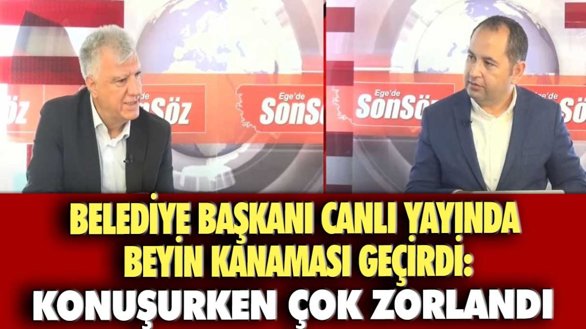 Narlıdere Belediye Başkanı Ali Engin canlı yayında beyin kanaması geçirdi