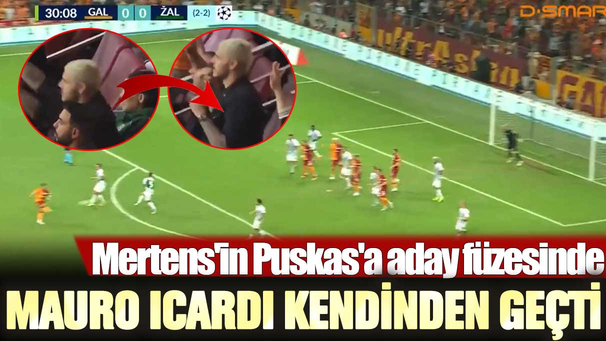 Mertens'in Puskas'a aday füzesinde Icardi kendinden geçti