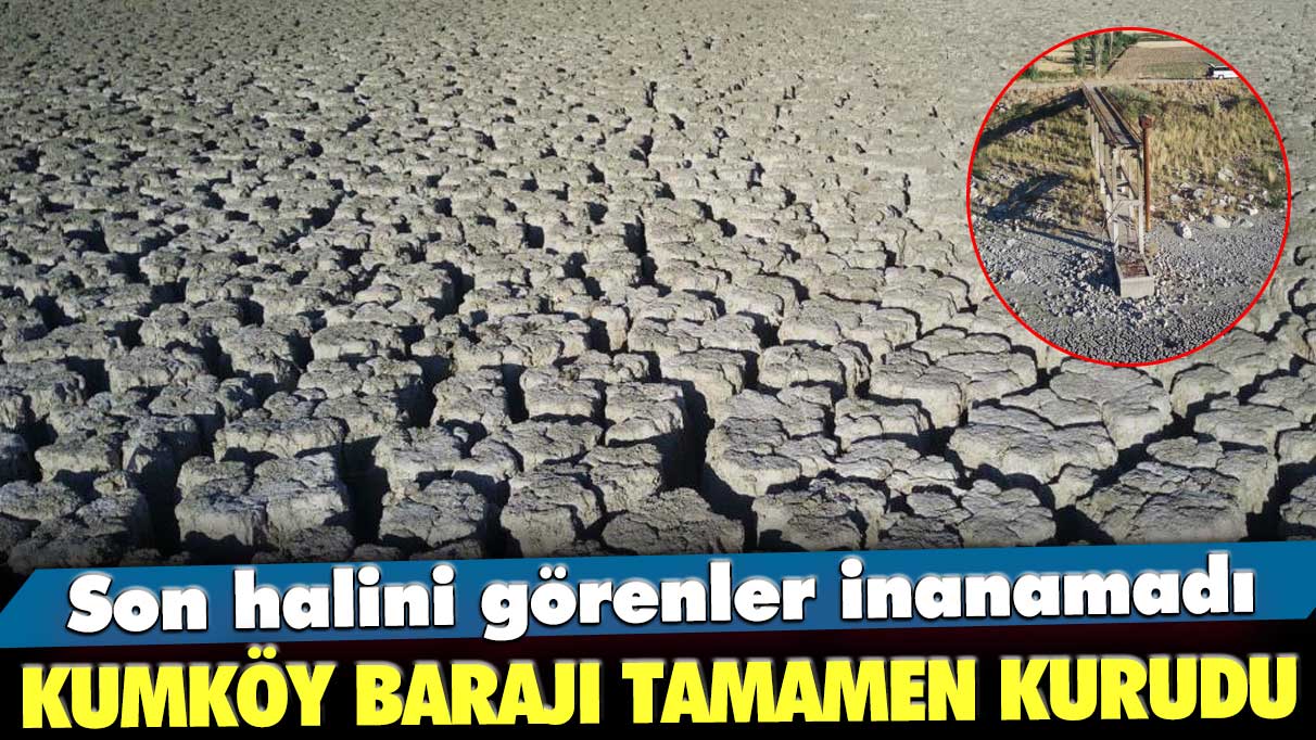 Son halini görenler inanamadı! Kumköy Barajı tamamen kurudu